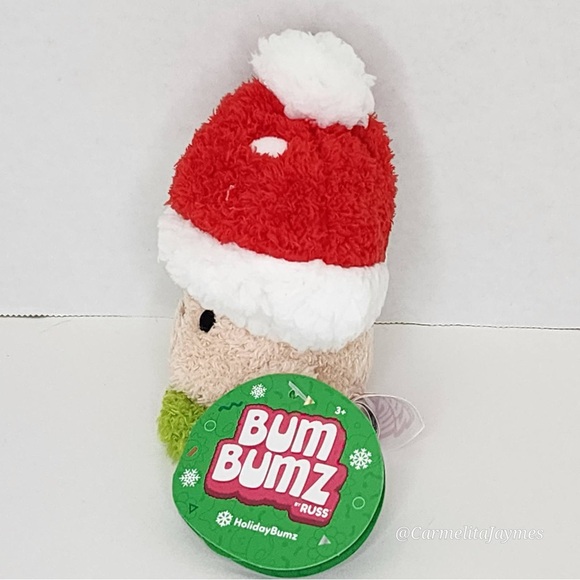 🎄 STAN 🍄 Xmas Mushroom BumBumz 2024 Holiday Series 5" Bum Bumz by Russ ☆ NWT ☆ - Picture 2 of 8